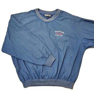 Vintage 80-90's Sportsmaster Men's M Navy Jacket Embroidered Pullover D.A.R.E